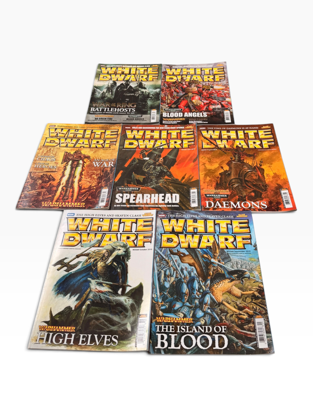 Lot Of 7 Games Workshop White Dwarf Magazines